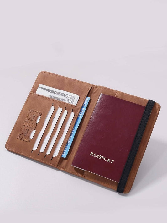 PU Leather Travel Document Holder for Men & Women